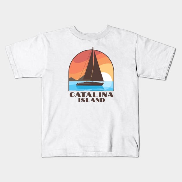 Catalina Island Kids T-Shirt by TravelBadge